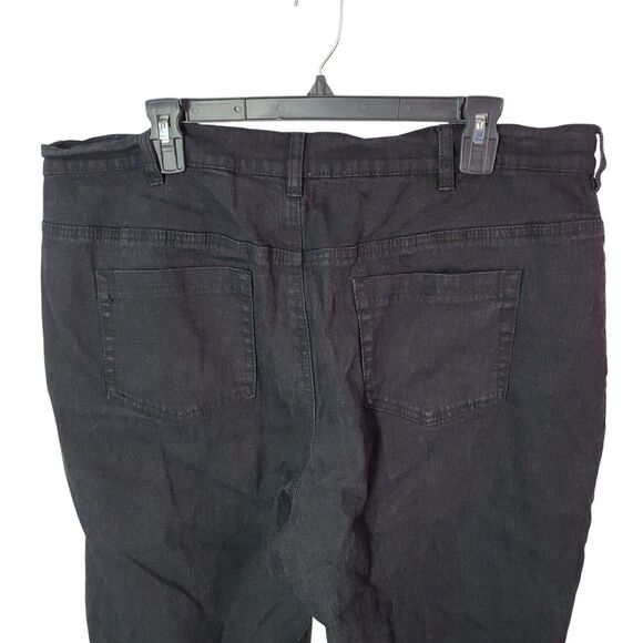 DG2 by Diane Gilman Womens Size 18W Black Solid Bootcut Jeans - Picture 10 of 11